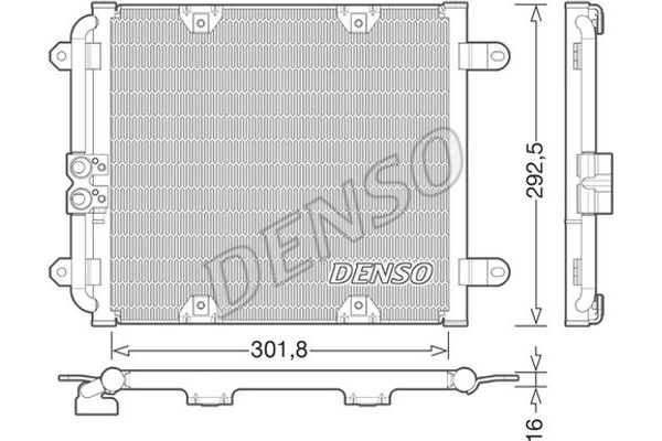 Denso Συμπυκνωτής, σύστ. Κλιματισμού - DCN02028