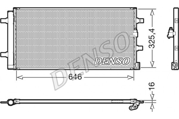 Denso Συμπυκνωτής, σύστ. Κλιματισμού - DCN02041