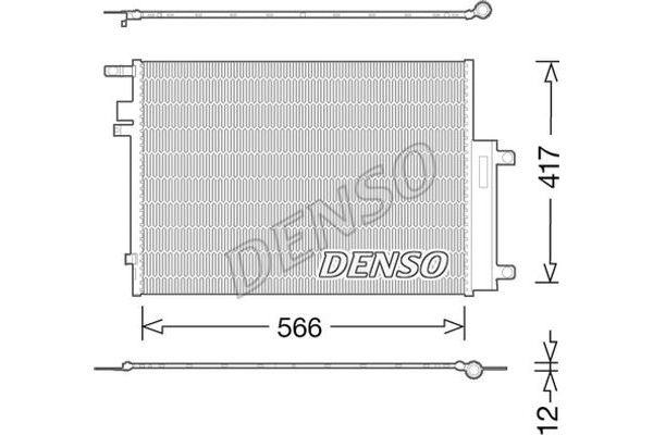 Denso Συμπυκνωτής, σύστ. Κλιματισμού - DCN06017