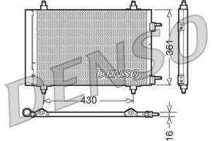 Denso Συμπυκνωτής, σύστ. Κλιματισμού - DCN07019