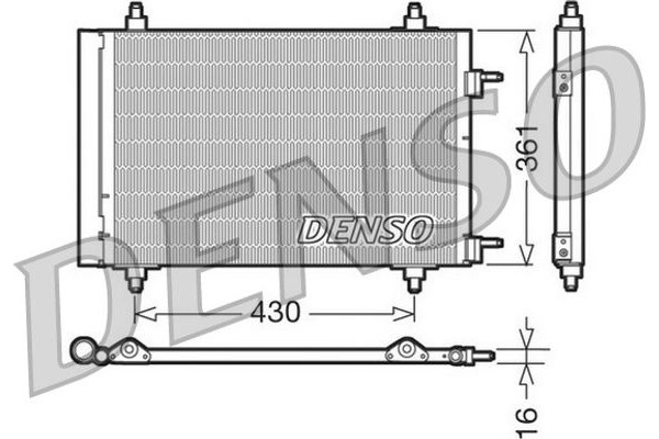 Denso Συμπυκνωτής, σύστ. Κλιματισμού - DCN07019