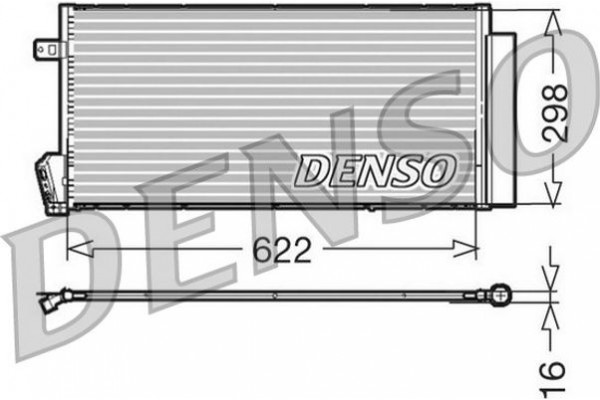 Denso Συμπυκνωτής, σύστ. Κλιματισμού - DCN09018