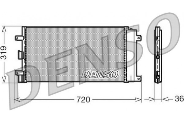 Denso Συμπυκνωτής, σύστ. Κλιματισμού - DCN09042