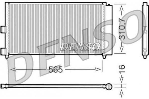 Denso Συμπυκνωτής, σύστ. Κλιματισμού - DCN09070