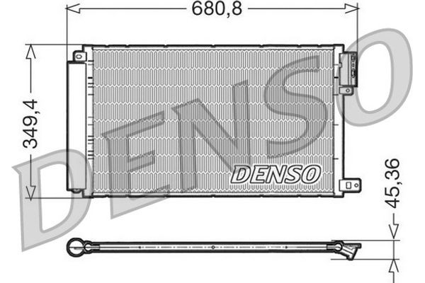 Denso Συμπυκνωτής, σύστ. Κλιματισμού - DCN09300