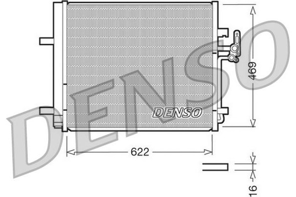 Denso Συμπυκνωτής, σύστ. Κλιματισμού - DCN10016