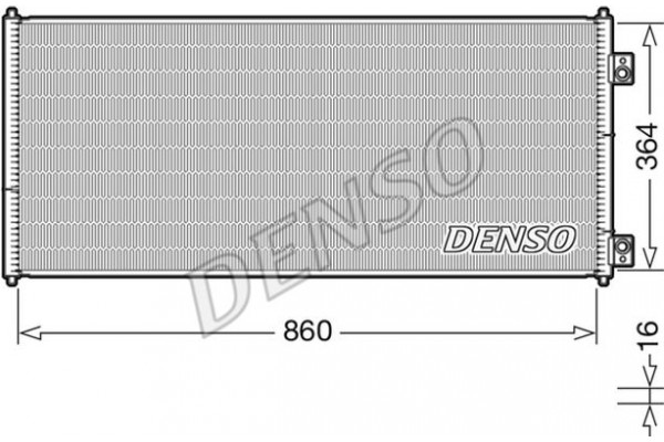 Denso Συμπυκνωτής, σύστ. Κλιματισμού - DCN10032