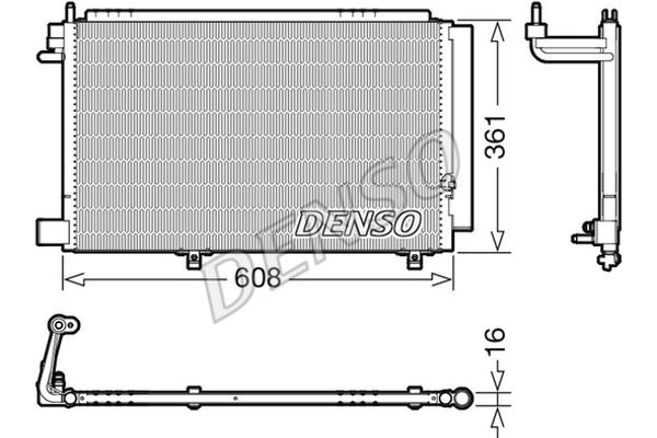 Denso Συμπυκνωτής, σύστ. Κλιματισμού - DCN10041