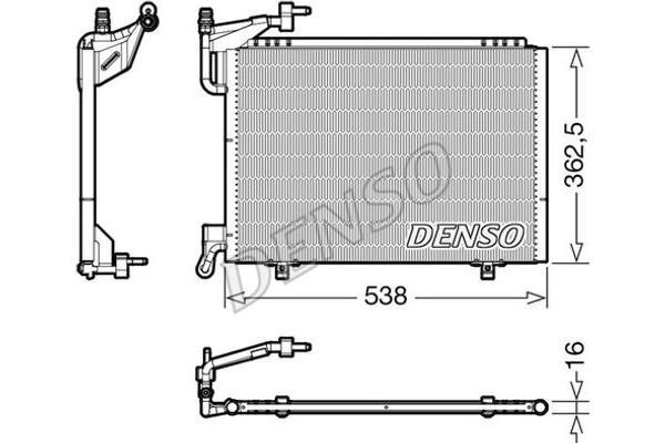 Denso Συμπυκνωτής, σύστ. Κλιματισμού - DCN10042