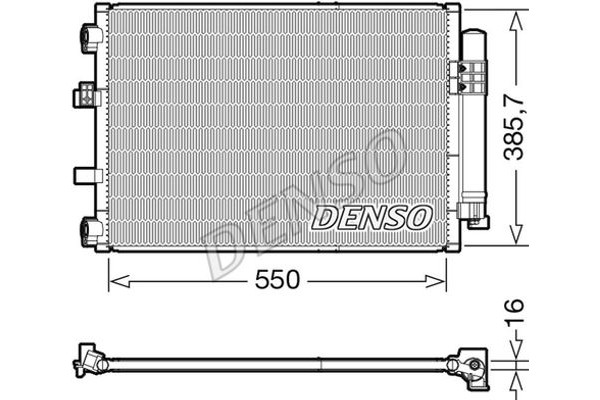 Denso Συμπυκνωτής, σύστ. Κλιματισμού - DCN10043