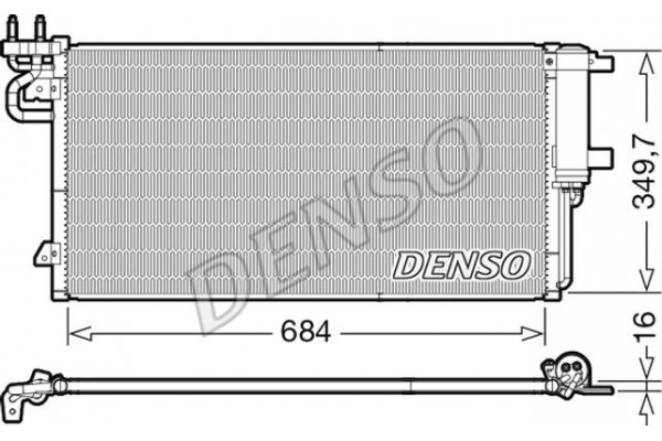 Denso Συμπυκνωτής, σύστ. Κλιματισμού - DCN10045