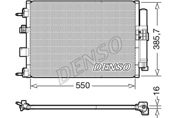 Denso Συμπυκνωτής, σύστ. Κλιματισμού - DCN10046