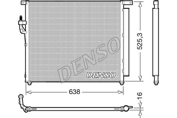 Denso Συμπυκνωτής, σύστ. Κλιματισμού - DCN10049