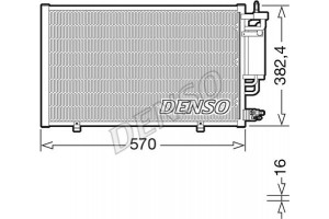 Denso Συμπυκνωτής, σύστ. Κλιματισμού - DCN10051