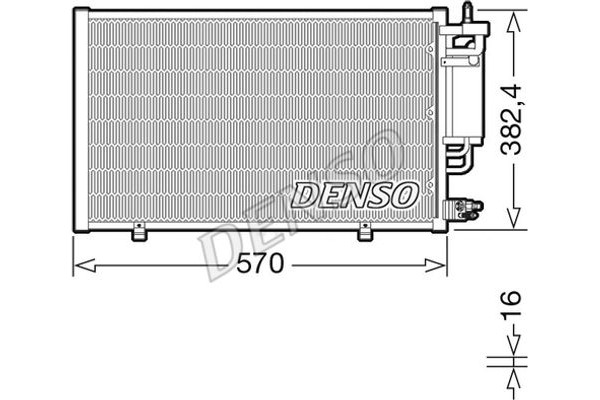 Denso Συμπυκνωτής, σύστ. Κλιματισμού - DCN10051