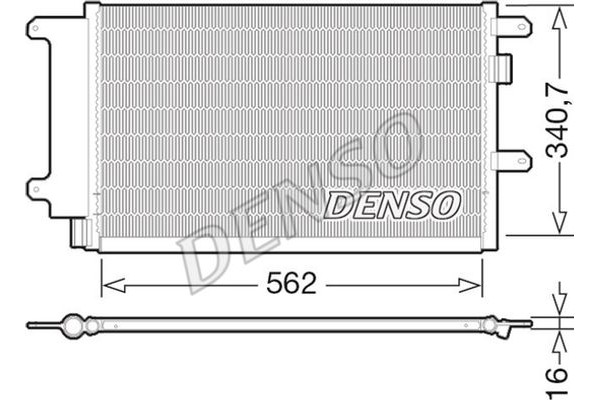 Denso Συμπυκνωτής, σύστ. Κλιματισμού - DCN12003