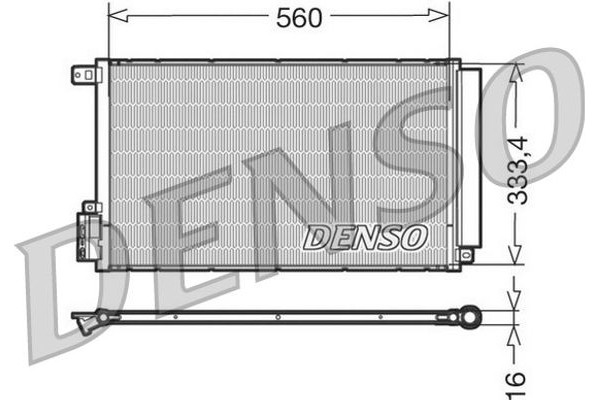 Denso Συμπυκνωτής, σύστ. Κλιματισμού - DCN13109