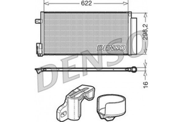 Denso Συμπυκνωτής, σύστ. Κλιματισμού - DCN13110