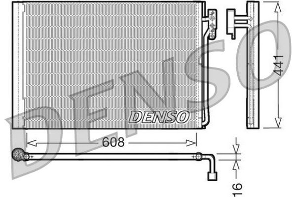 Denso Συμπυκνωτής, σύστ. Κλιματισμού - DCN14001