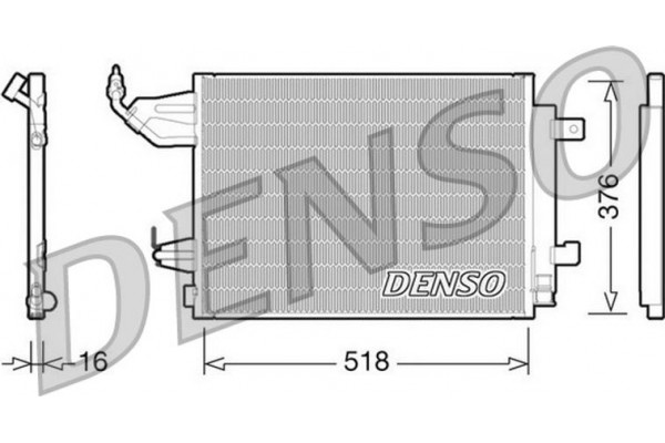 Denso Συμπυκνωτής, σύστ. Κλιματισμού - DCN16001