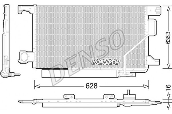 Denso Συμπυκνωτής, σύστ. Κλιματισμού - DCN17023