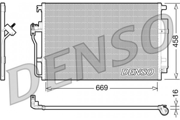 Denso Συμπυκνωτής, σύστ. Κλιματισμού - DCN17056