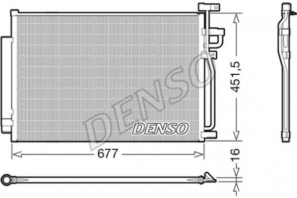 Denso Συμπυκνωτής, σύστ. Κλιματισμού - DCN20040