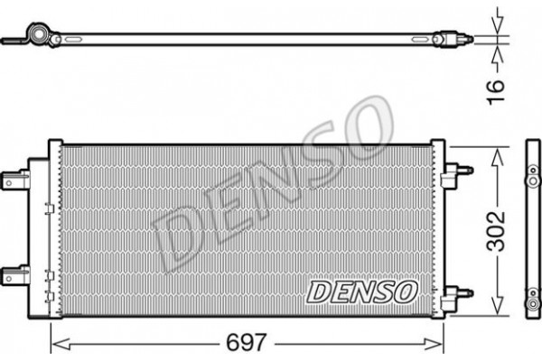 Denso Συμπυκνωτής, σύστ. Κλιματισμού - DCN20044