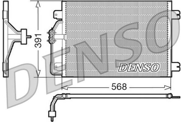 Denso Συμπυκνωτής, σύστ. Κλιματισμού - DCN23010