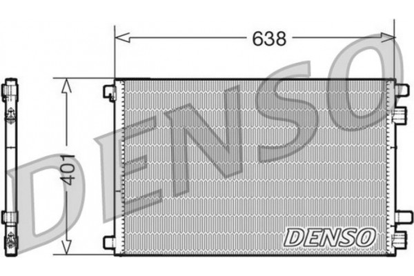 Denso Συμπυκνωτής, σύστ. Κλιματισμού - DCN23012