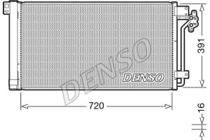 Denso Συμπυκνωτής, σύστ. Κλιματισμού - DCN32020