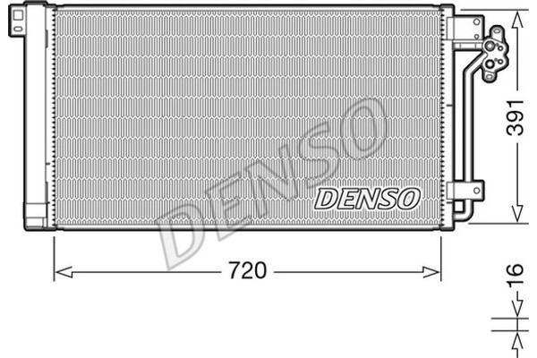 Denso Συμπυκνωτής, σύστ. Κλιματισμού - DCN32020