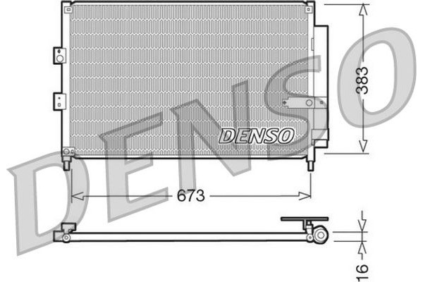 Denso Συμπυκνωτής, σύστ. Κλιματισμού - DCN40003