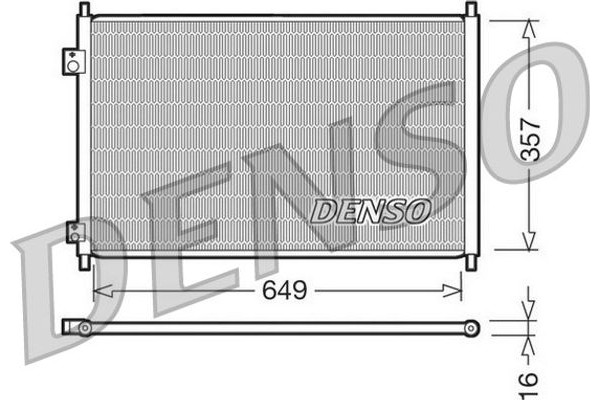 Denso Συμπυκνωτής, σύστ. Κλιματισμού - DCN40008