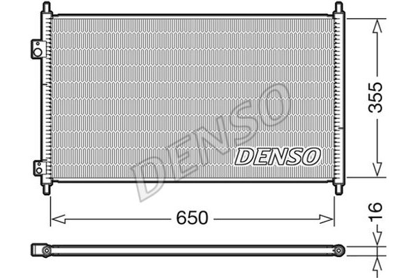 Denso Συμπυκνωτής, σύστ. Κλιματισμού - DCN40018