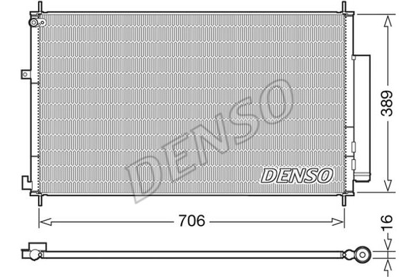 Denso Συμπυκνωτής, σύστ. Κλιματισμού - DCN40024