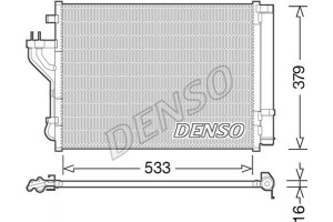 Denso Συμπυκνωτής, σύστ. Κλιματισμού - DCN41004