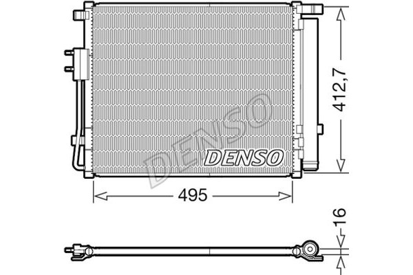 Denso Συμπυκνωτής, σύστ. Κλιματισμού - DCN41012