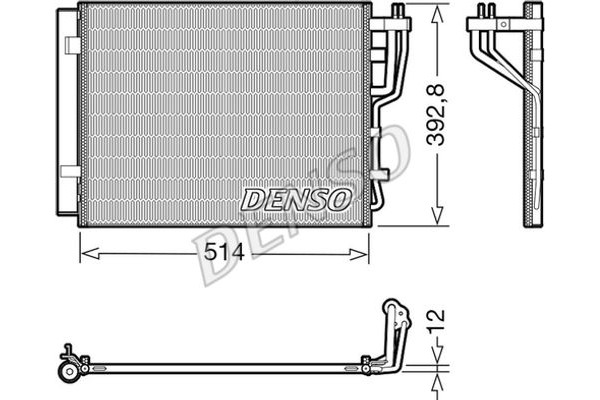 Denso Συμπυκνωτής, σύστ. Κλιματισμού - DCN41014