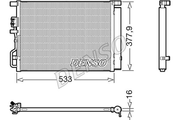 Denso Συμπυκνωτής, σύστ. Κλιματισμού - DCN41018