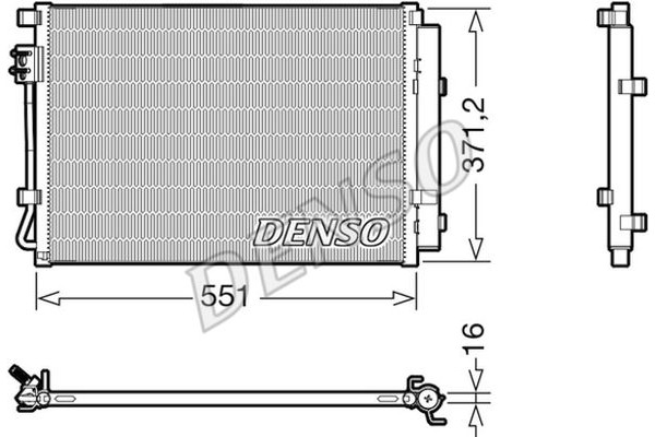 Denso Συμπυκνωτής, σύστ. Κλιματισμού - DCN41022