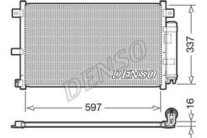 Denso Συμπυκνωτής, σύστ. Κλιματισμού - DCN44001