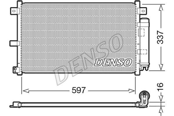 Denso Συμπυκνωτής, σύστ. Κλιματισμού - DCN44001