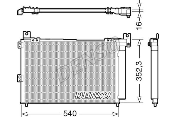 Denso Συμπυκνωτής, σύστ. Κλιματισμού - DCN44014