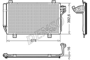 Denso Συμπυκνωτής, σύστ. Κλιματισμού - DCN44015