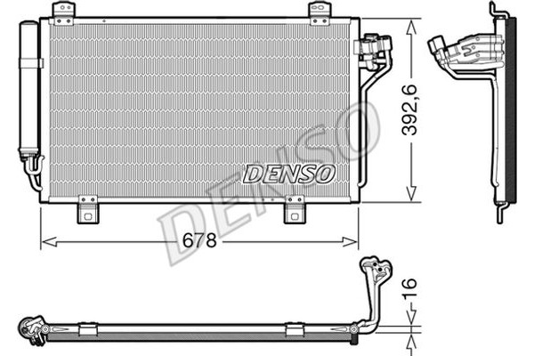 Denso Συμπυκνωτής, σύστ. Κλιματισμού - DCN44015
