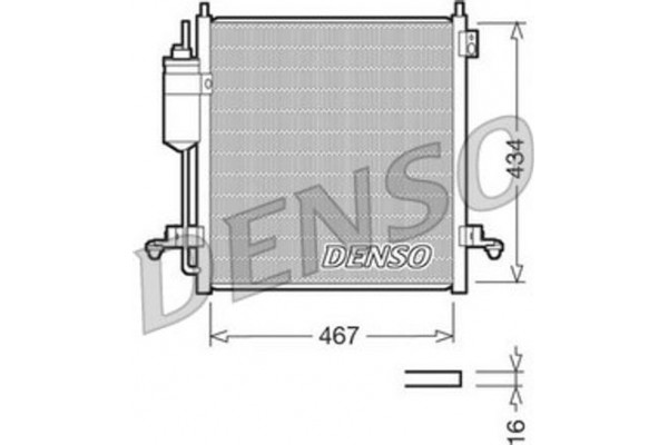 Denso Συμπυκνωτής, σύστ. Κλιματισμού - DCN45001