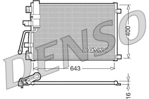 Denso Συμπυκνωτής, σύστ. Κλιματισμού - DCN46003