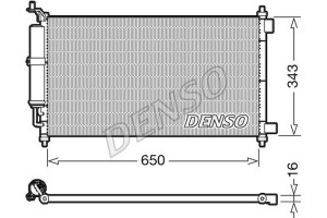 Denso Συμπυκνωτής, σύστ. Κλιματισμού - DCN46020