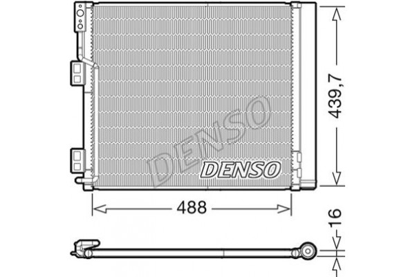 Denso Συμπυκνωτής, σύστ. Κλιματισμού - DCN46028